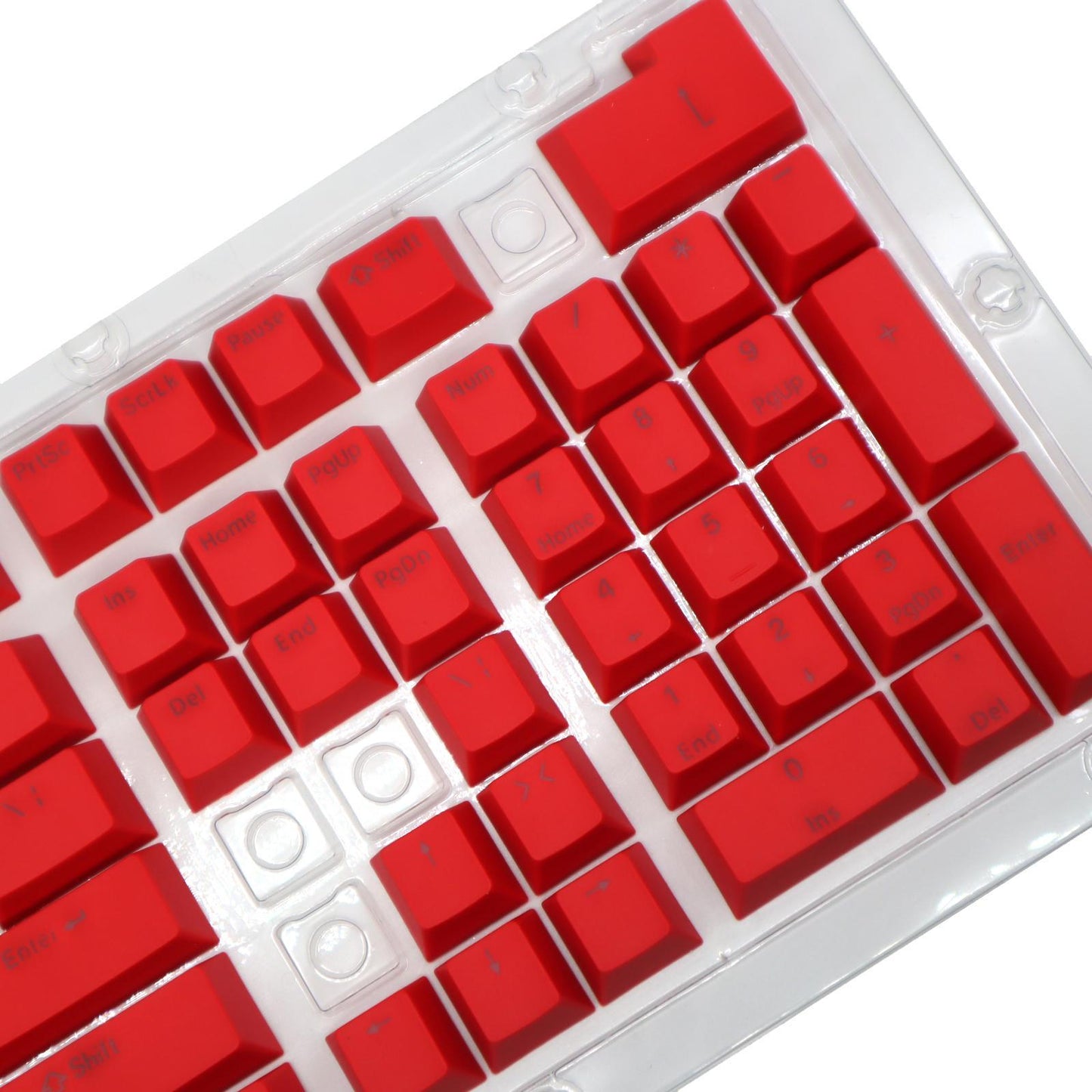 DIY PBT 104 Keys Keycaps for 61 64 72 98 Gaming Mechanical Keyboard  Red