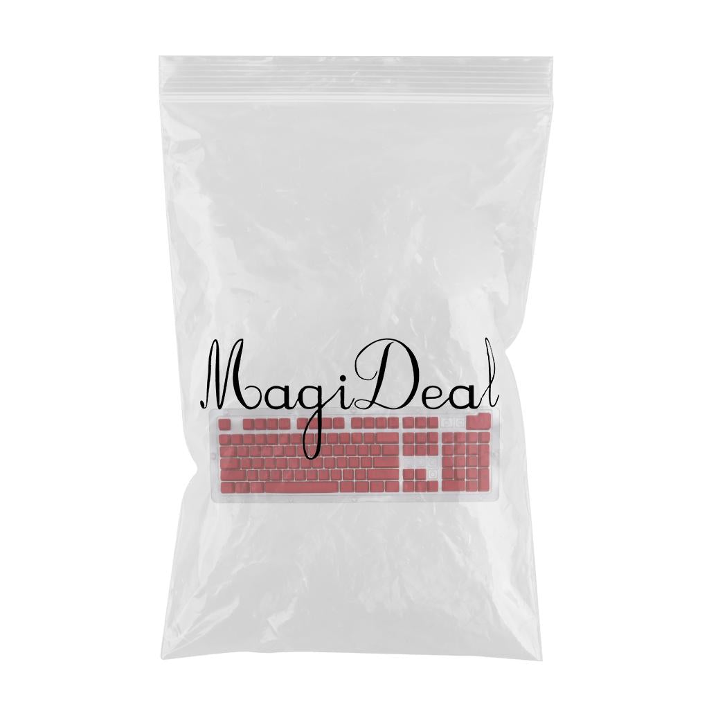 DIY PBT 104 Keys Keycaps for 61 64 72 98 Gaming Mechanical Keyboard  Red