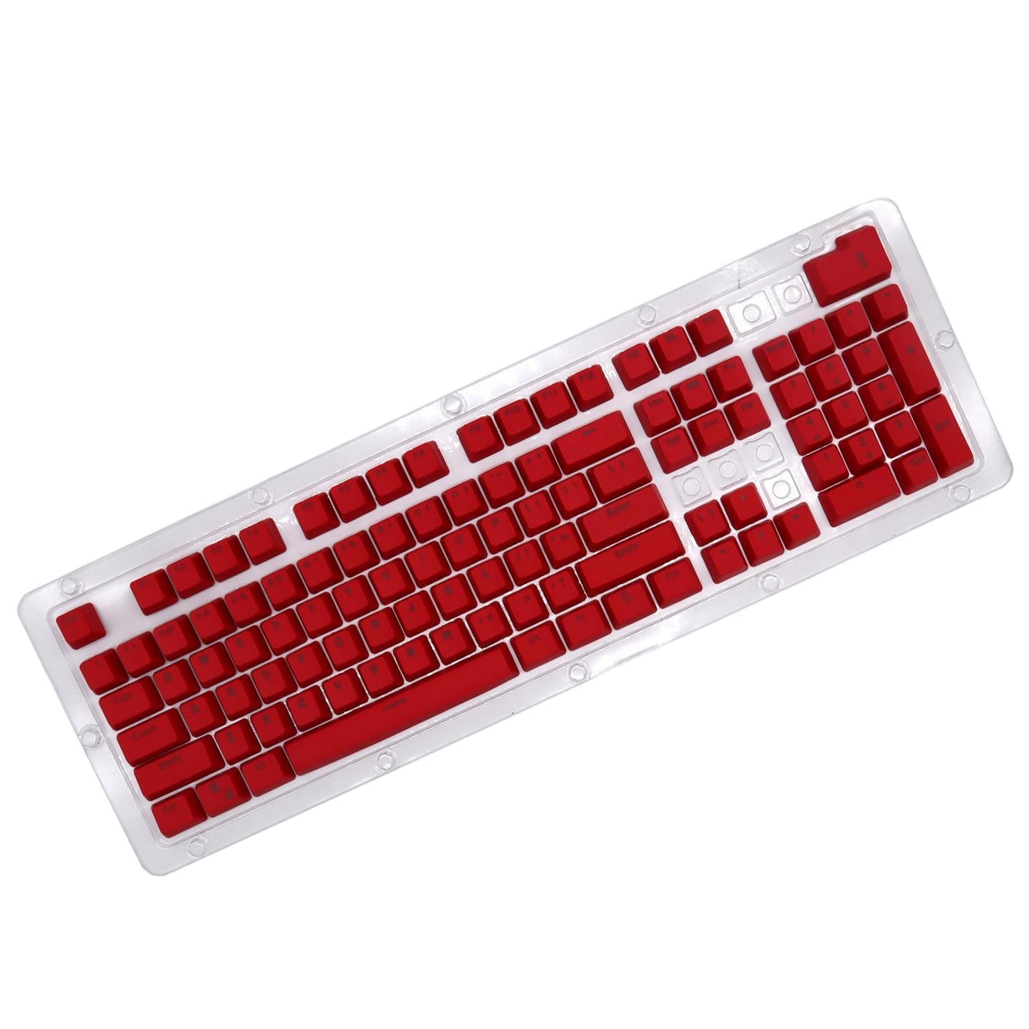 DIY PBT 104 Keys Keycaps for 61 64 72 98 Gaming Mechanical Keyboard  Red