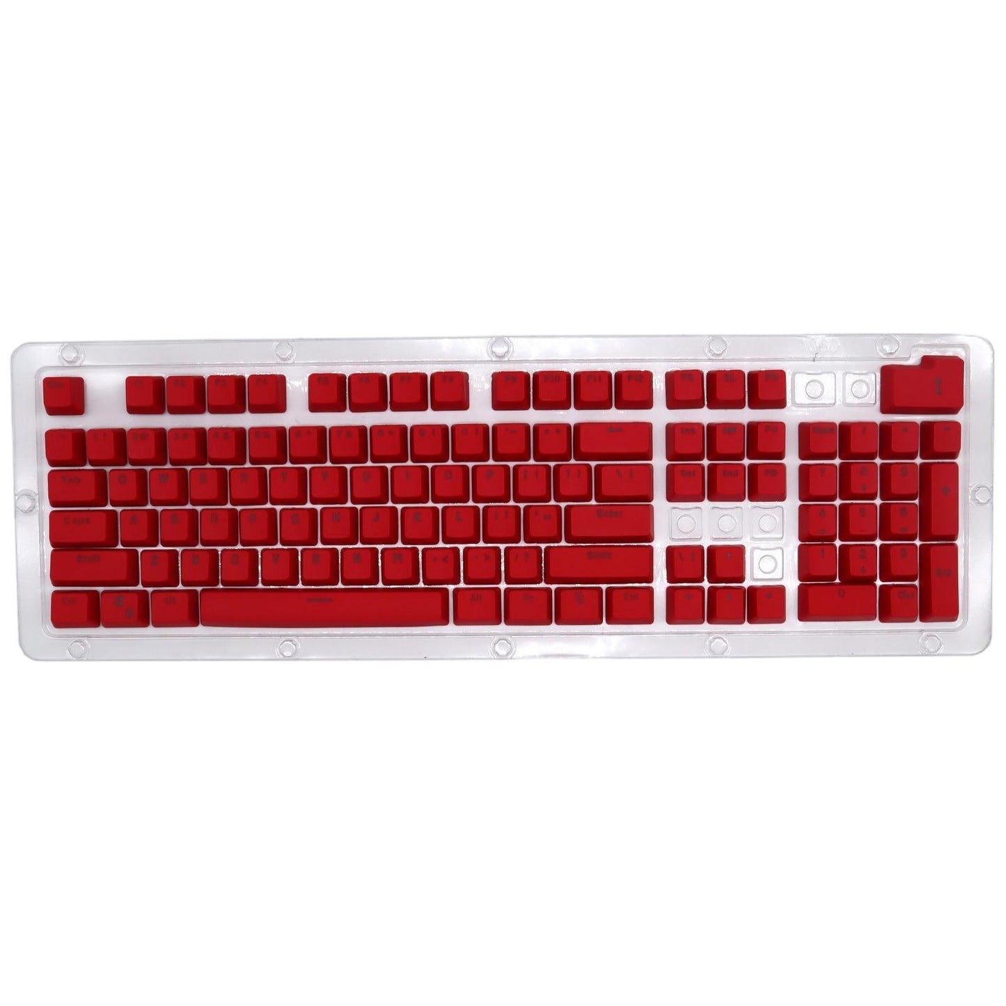DIY PBT 104 Keys Keycaps for 61 64 72 98 Gaming Mechanical Keyboard  Red