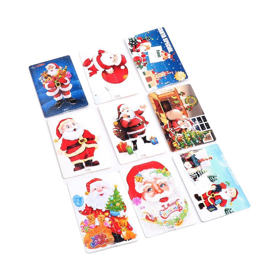 Christmas card Shaped USB Flash Drive Thumb Drive U Disk Memory Stick 4GB