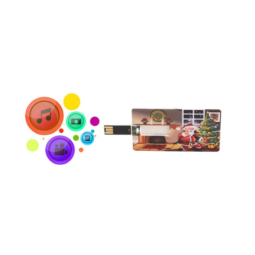 Christmas card Shaped USB Flash Drive Thumb Drive U Disk Memory Stick 16GB