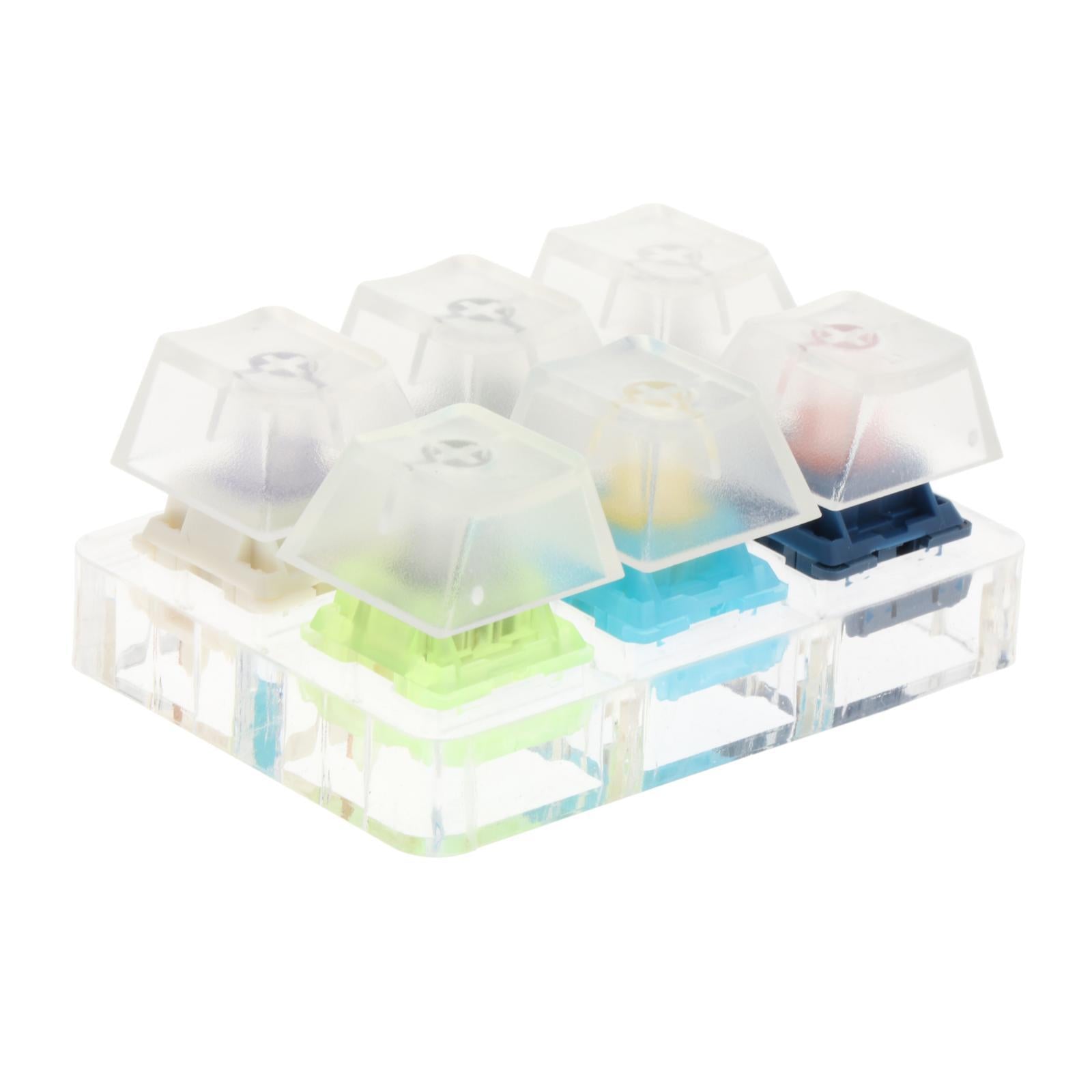 Translucent Keycaps Mechanical Keyboard Switch Tester Testing Tool 6 Keys