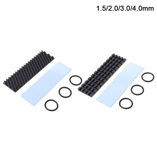 M.2 2280 Pure Copper Graphene SSD Heatsink w/Thermal Pad  Grid 1.5mm