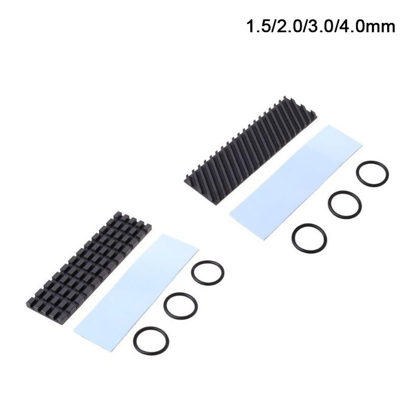 M.2 2280 Pure Copper Graphene SSD Heatsink w/Thermal Pad  Grid 1.5mm