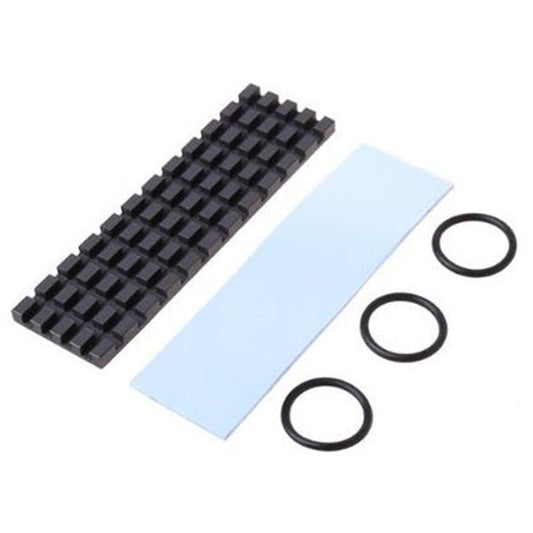 M.2 2280 Pure Copper Graphene SSD Heatsink w/Thermal Pad  Grid 2.0mm