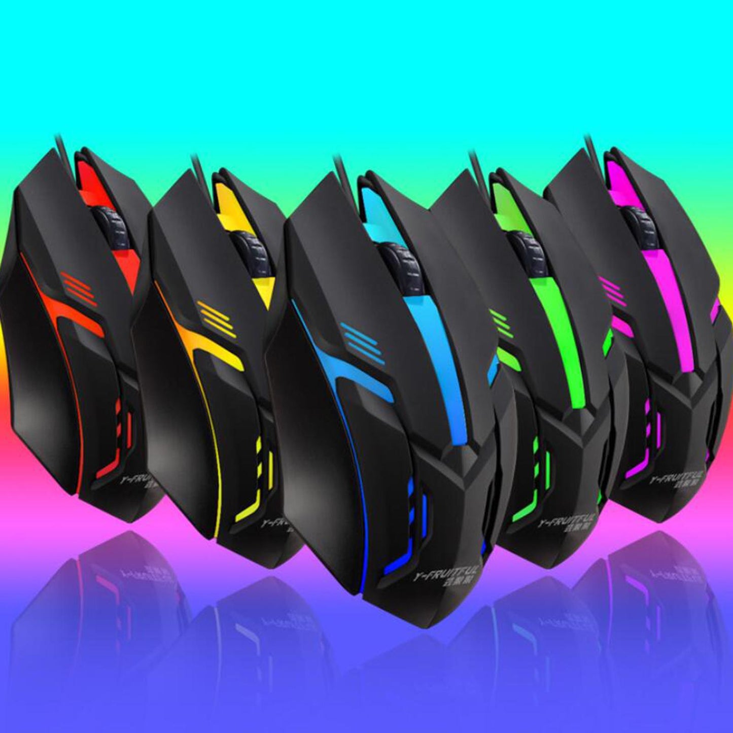USB Gaming Mouse Mice for Gaming Computer Work Universal Comfortable Black