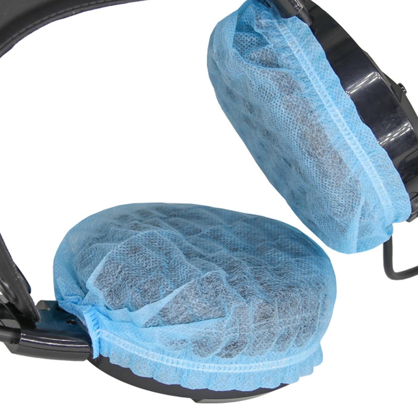 200pcs Headphone Headset Cotton Ear Pads Cover Cushion Dustproof 80-125mm Blue L