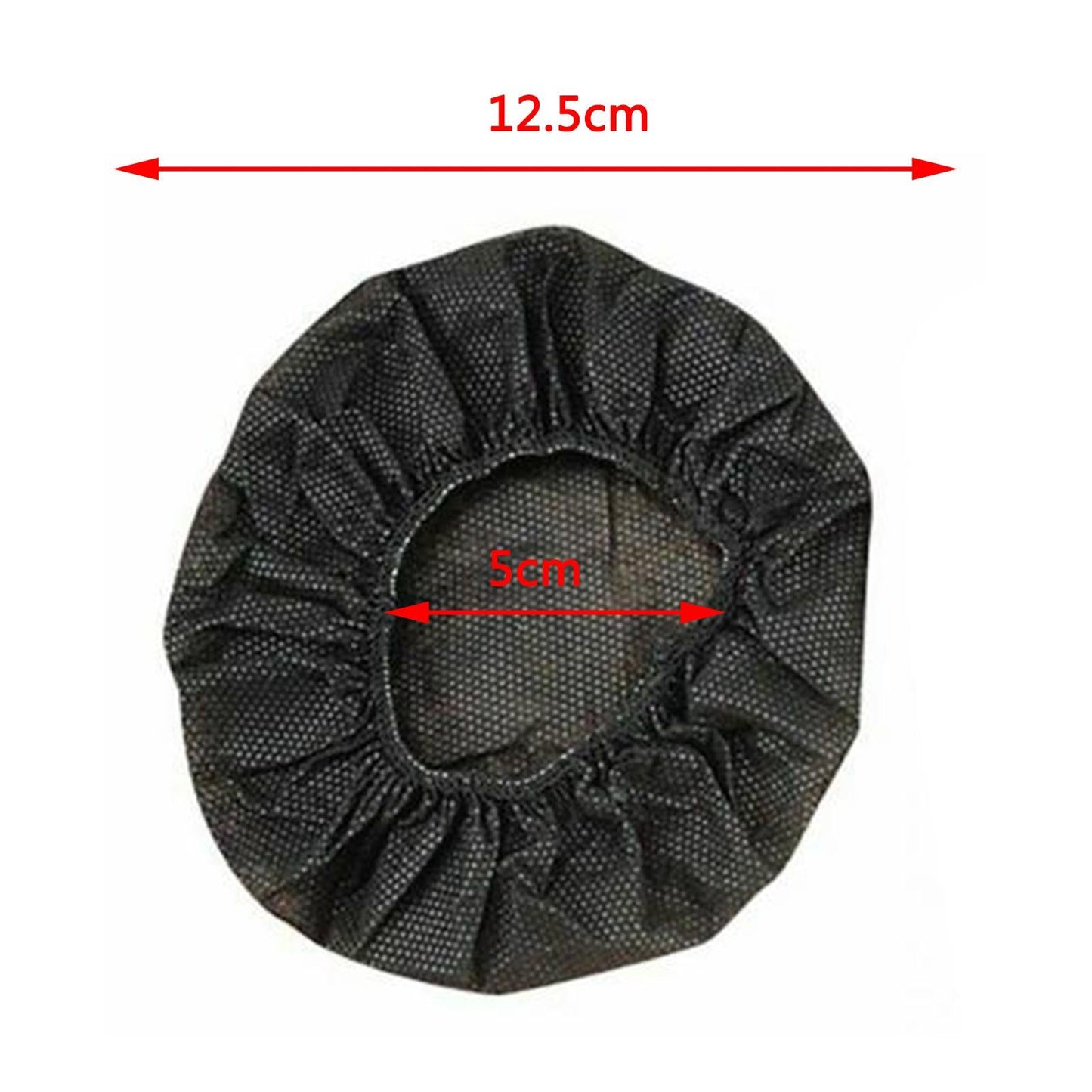 200pcs Headphone Headset Cotton Ear Pads Cover Cushion Dustproof 80-125mm Black L