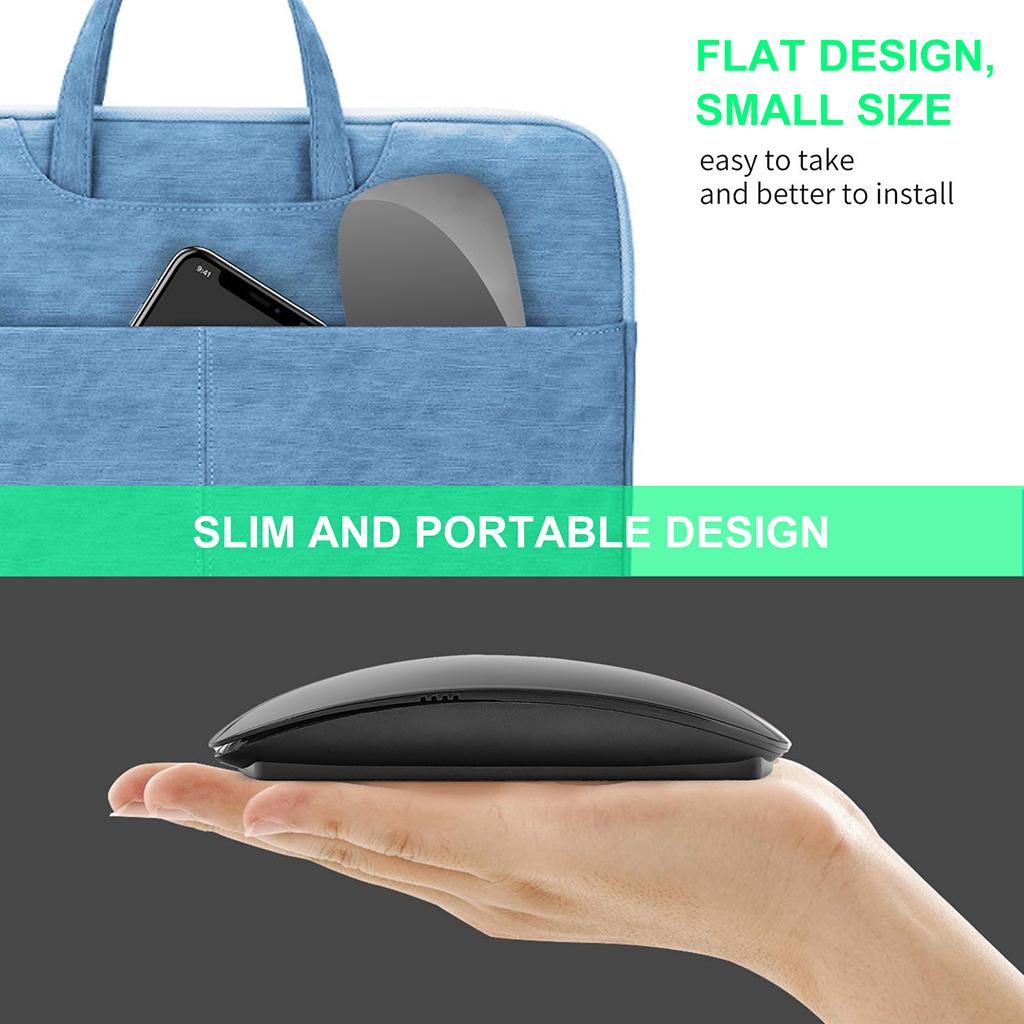 2.4G Wireless Mouse Multi-Touch Portable for PC Laptop Computer  Black