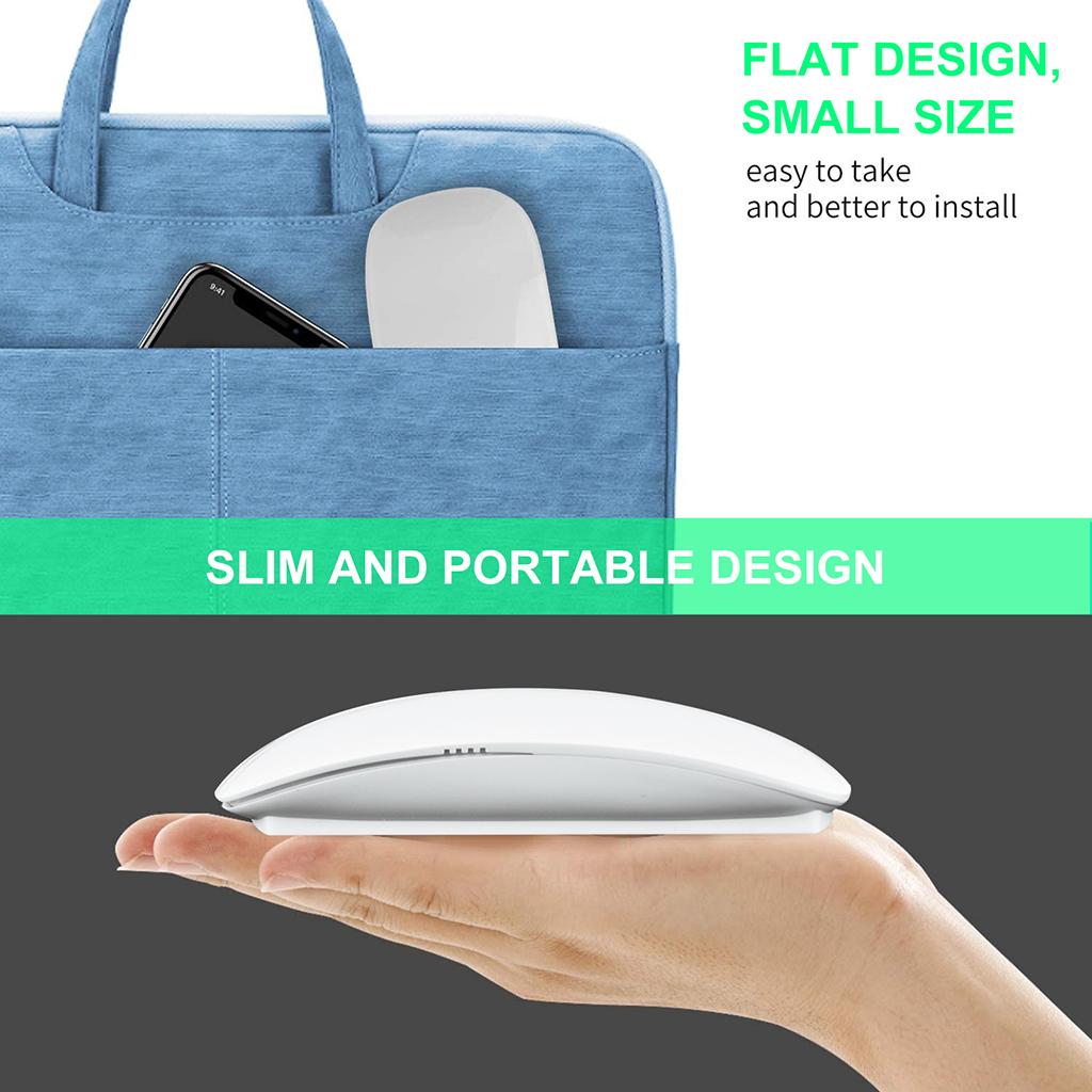 2.4G Wireless Mouse Multi-Touch Portable for PC Laptop Computer  Black