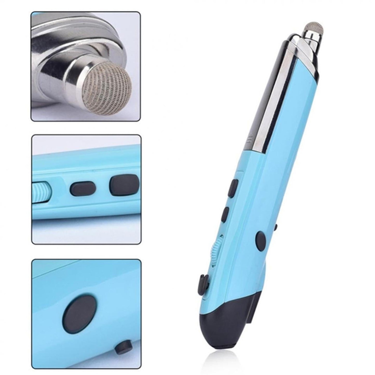 2.4G Wireless Optical USB Touch-Pen Mouse 1600DPI Pocket Mouse Pen white