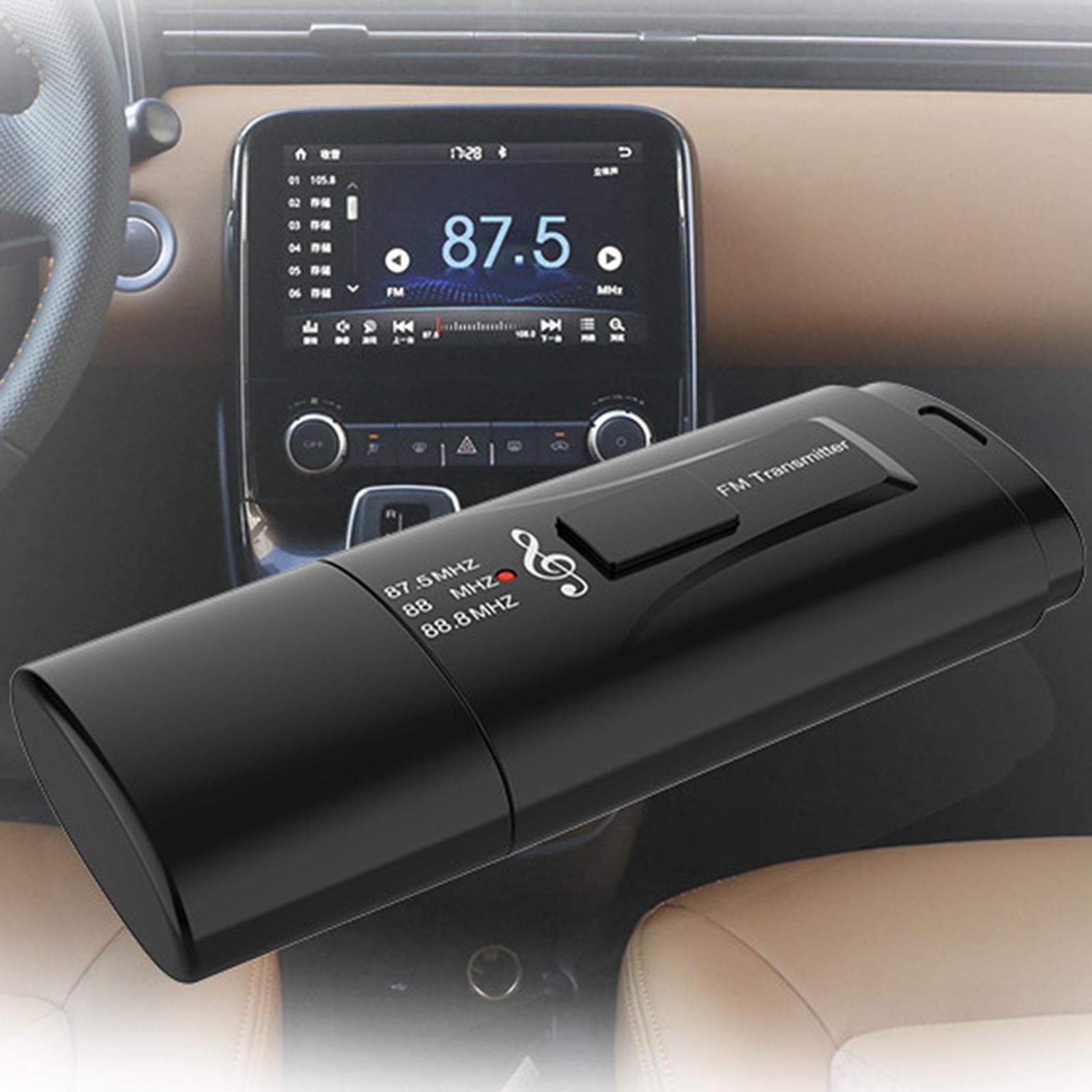 Bluetooth 5.0 2-in-1 FM Transmitter Wireless For TV Home Sound System Car PC