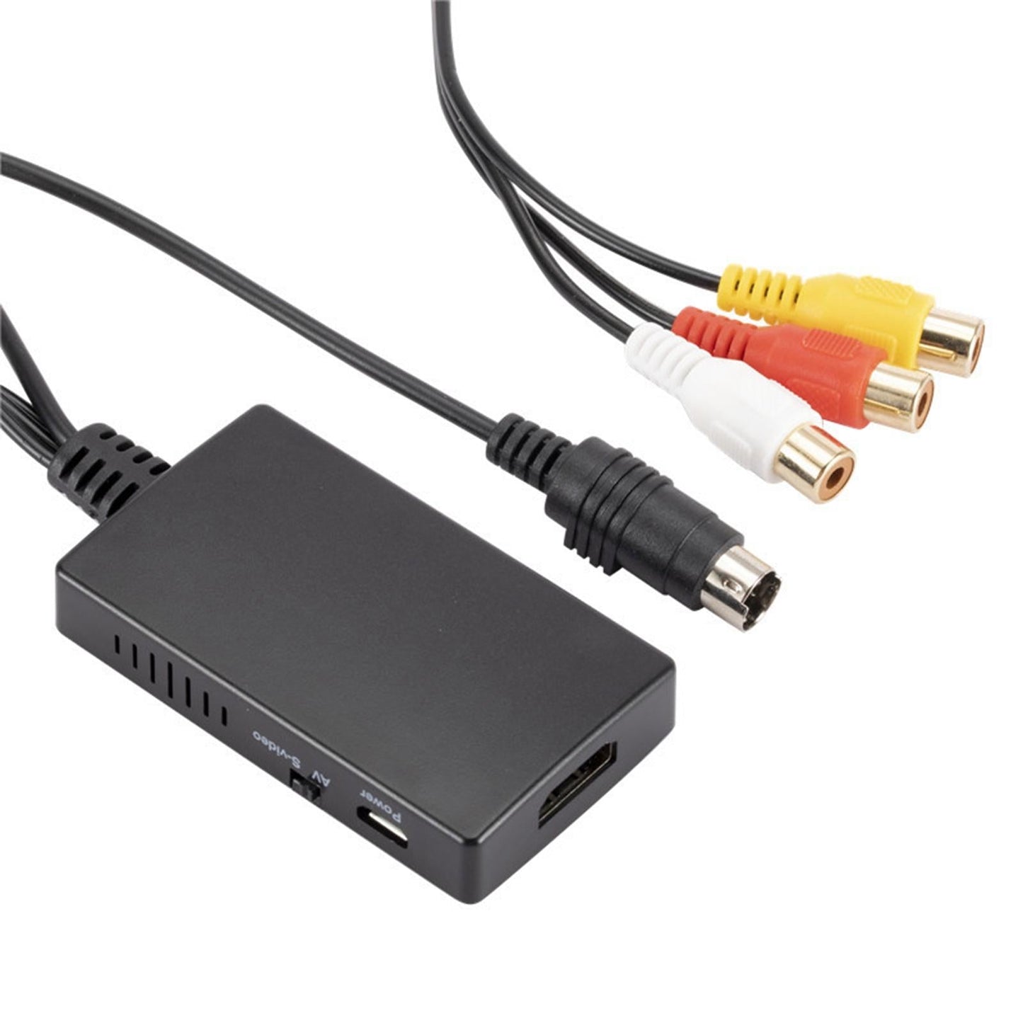 AV Svideo to HDMI Converter RCA to HDMI Adapter Compatible for PS3 VHS VCR