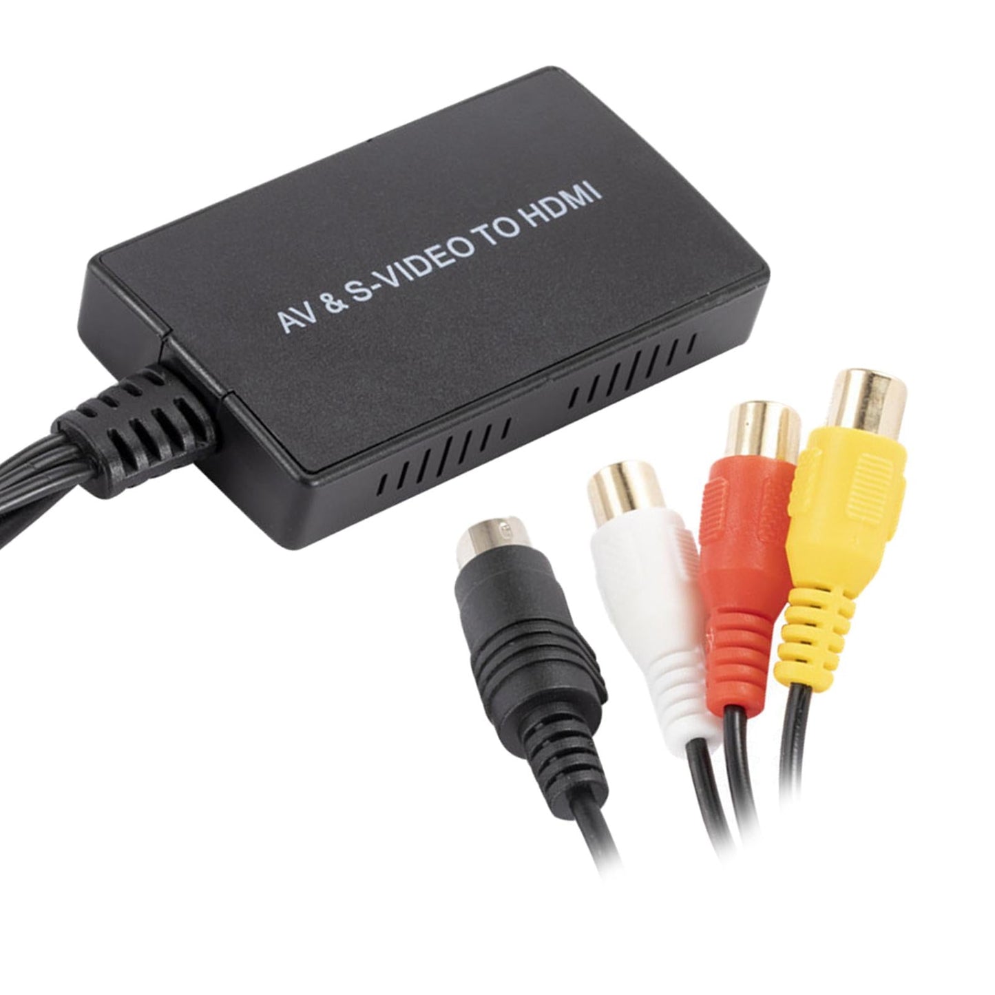 AV Svideo to HDMI Converter RCA to HDMI Adapter Compatible for PS3 VHS VCR
