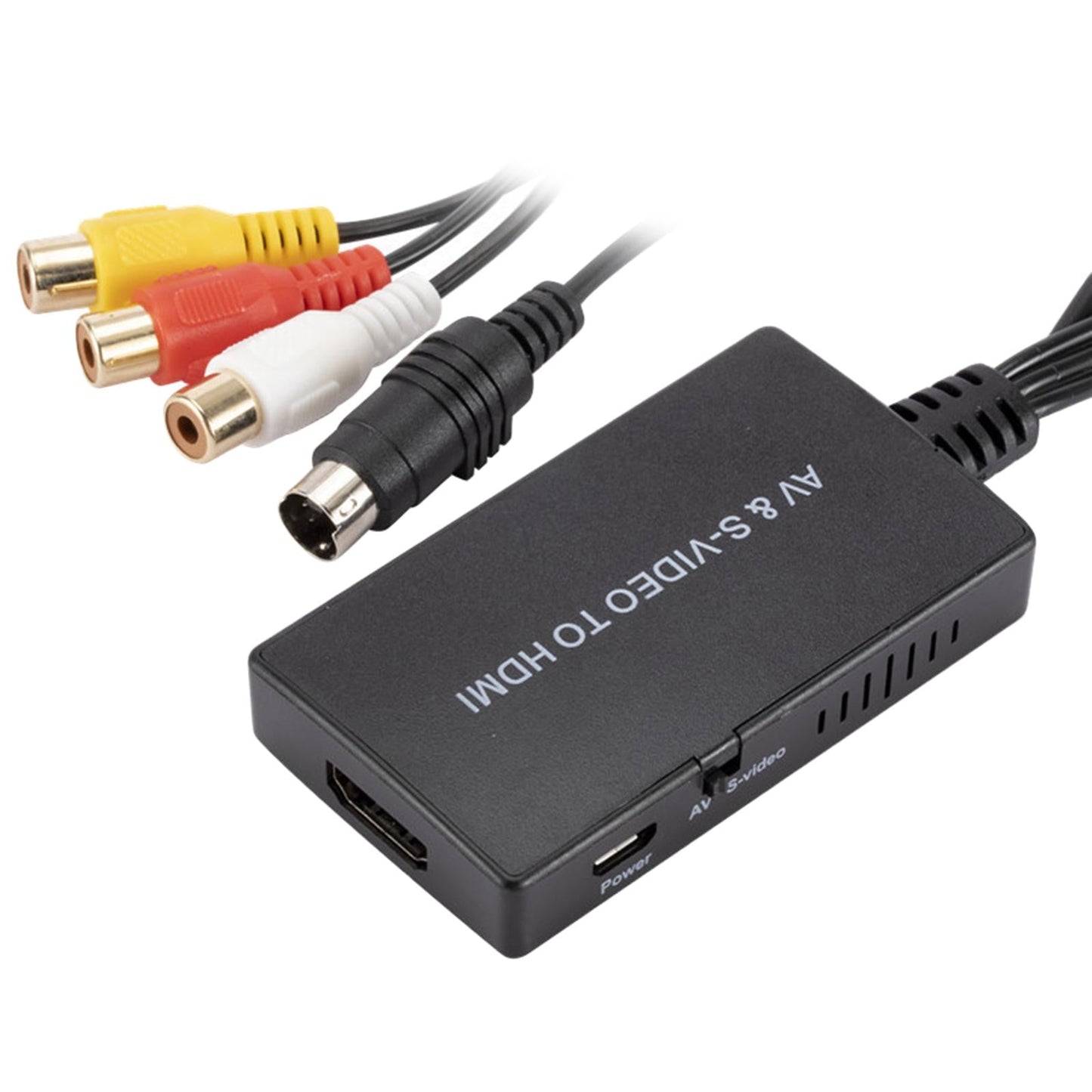 AV Svideo to HDMI Converter RCA to HDMI Adapter Compatible for PS3 VHS VCR