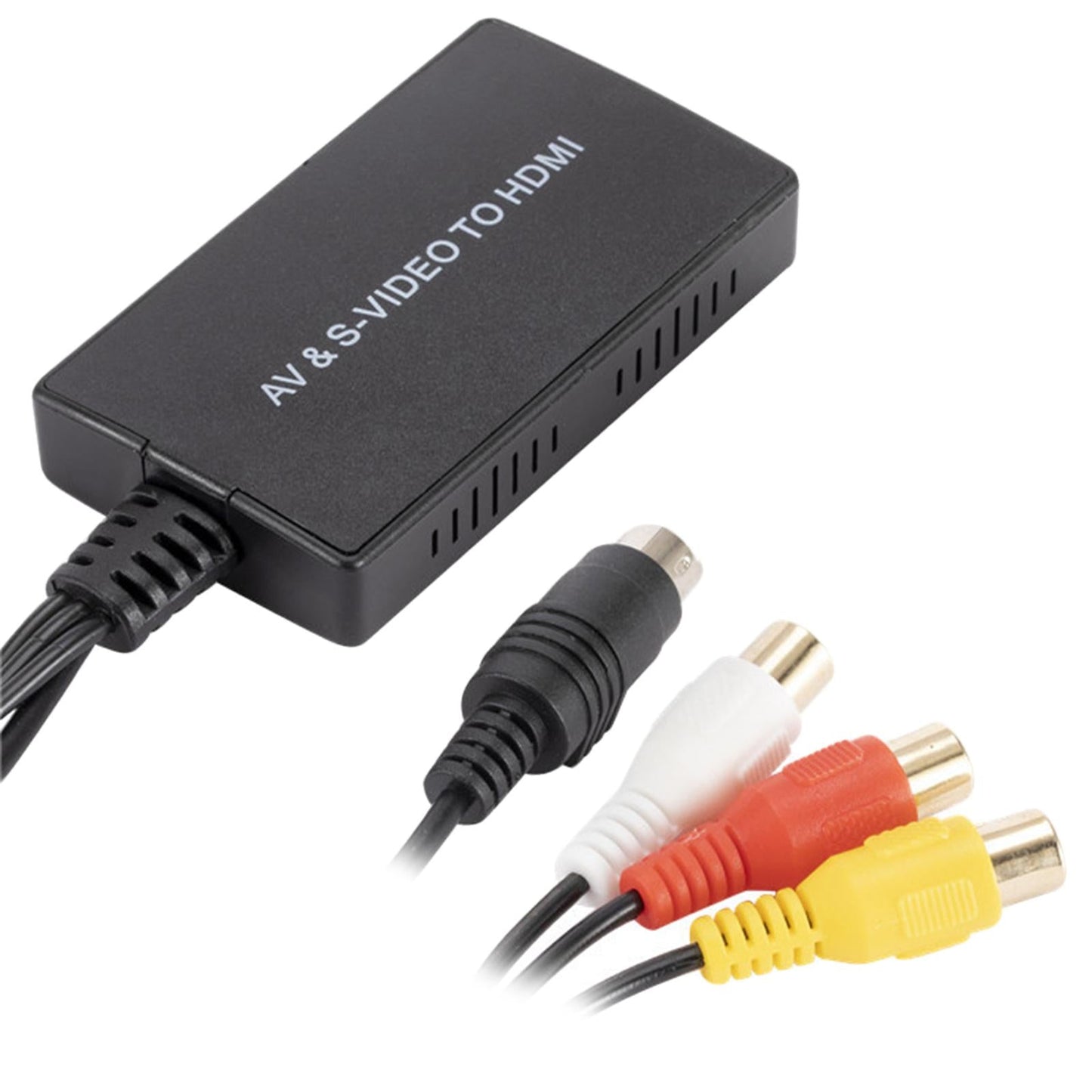 AV Svideo to HDMI Converter RCA to HDMI Adapter Compatible for PS3 VHS VCR