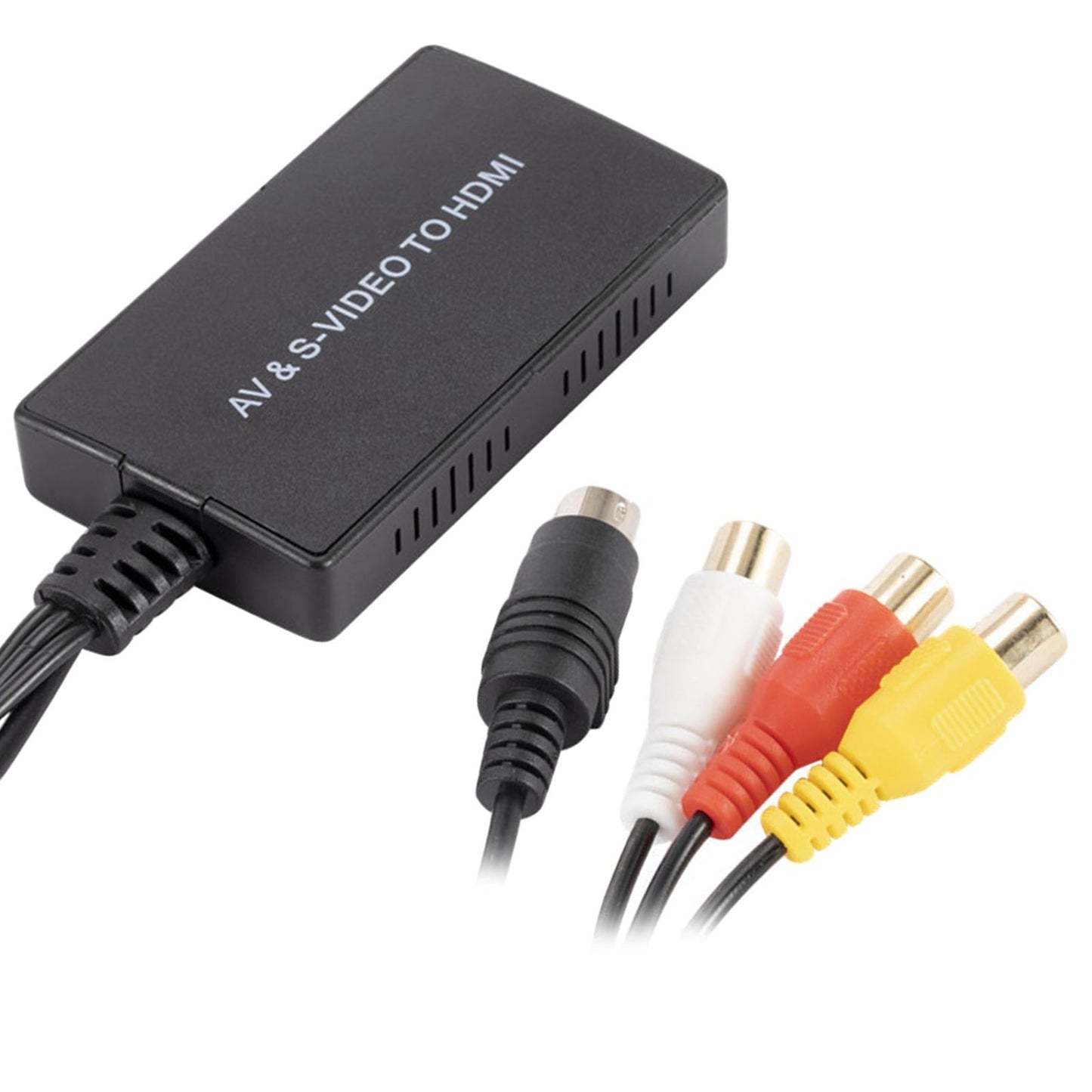 AV Svideo to HDMI Converter RCA to HDMI Adapter Compatible for PS3 VHS VCR