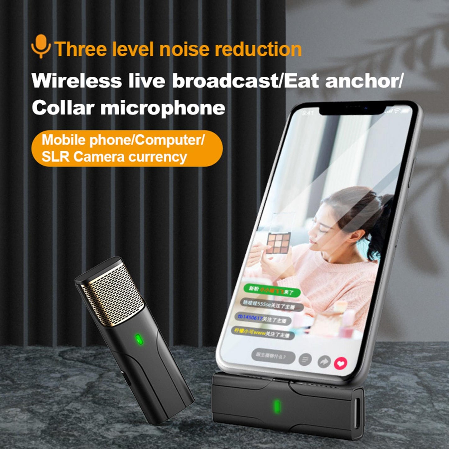 Lavalier Microphone Professional Wireless for Video Conference Recording PC