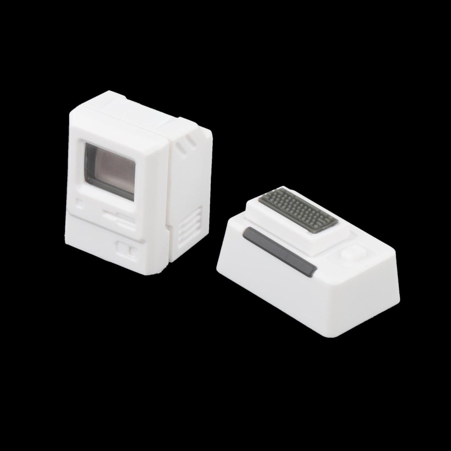 Classic Retro Computer Keycaps w/Magnetic Keyboard 5 Translucent Cards DIY