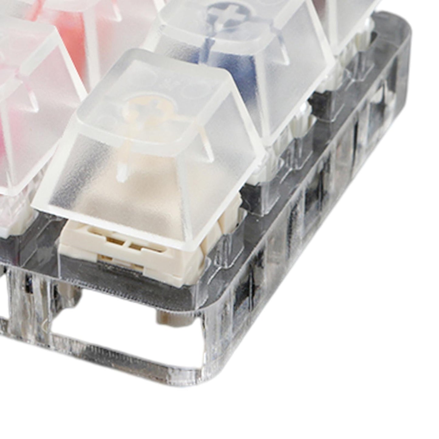12-Key Clear Switches Tester for Kailh Box DIY Blank Keycaps Accessories