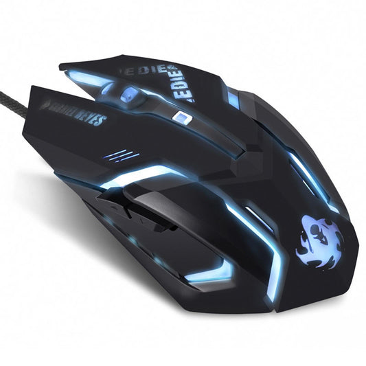 Silent Wired Computer Mouse Breathing Light Ergonomic for Gaming Gamers