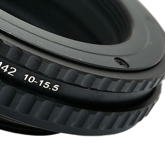 M42-M42 10mm-15.5mm Metal Macro Focus Lens Helicoid Mount Adapter Parts