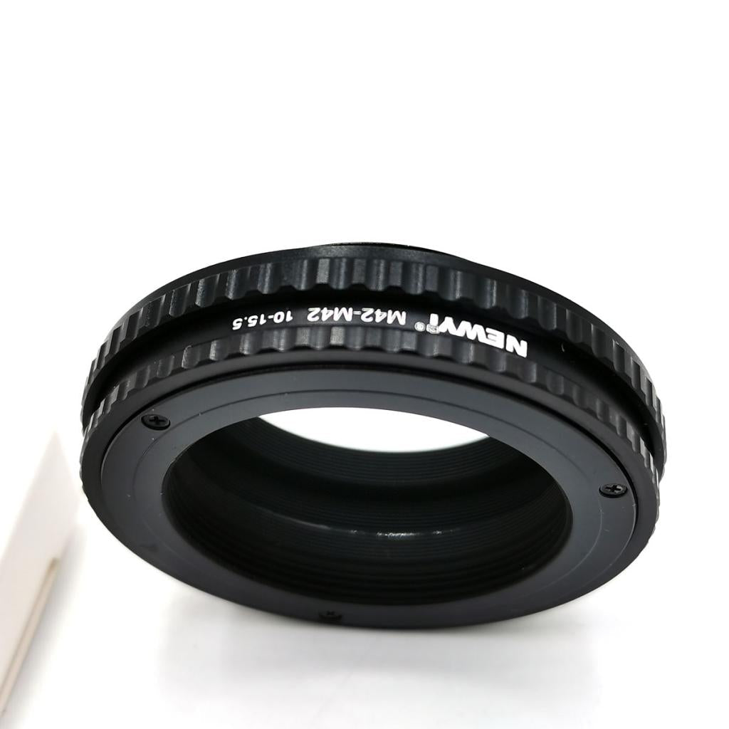 M42-M42 10mm-15.5mm Metal Macro Focus Lens Helicoid Mount Adapter Parts
