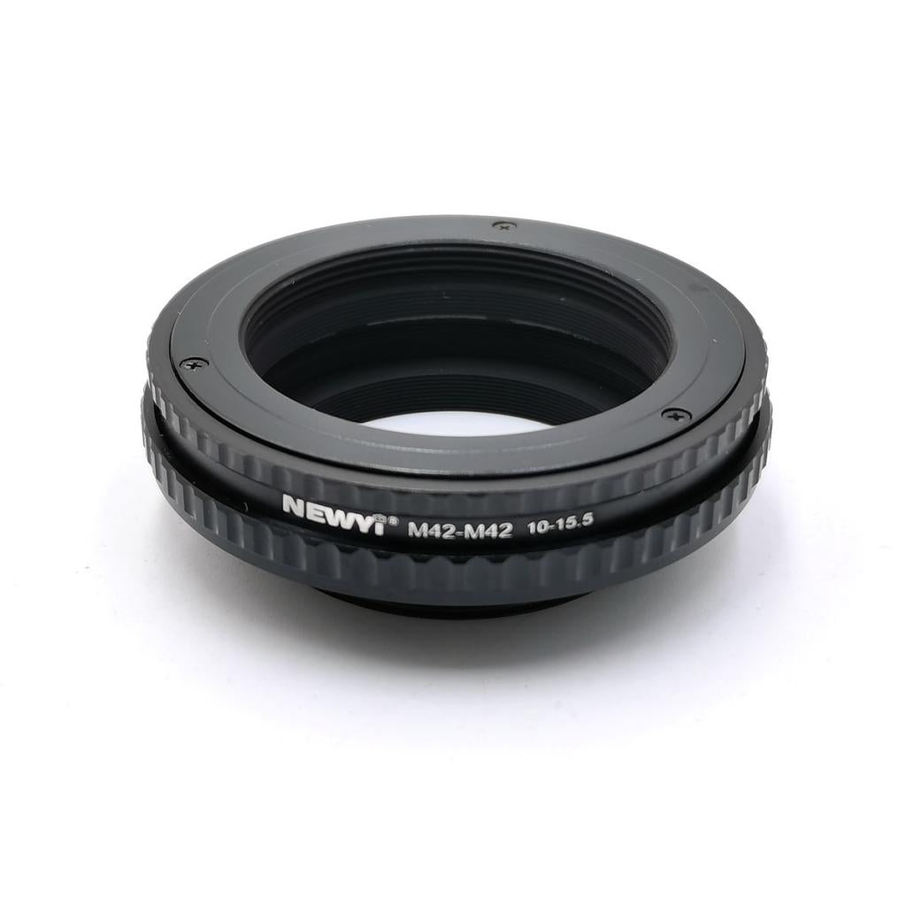 M42-M42 10mm-15.5mm Metal Macro Focus Lens Helicoid Mount Adapter Parts
