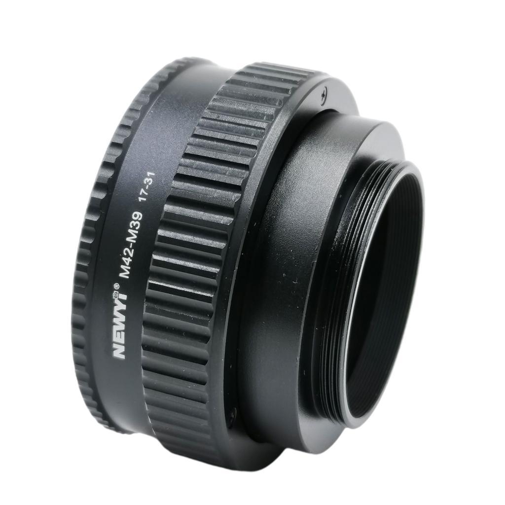 M42-M39 17-31mm Metal Macro Focus Lens Mount Adapter Accessories