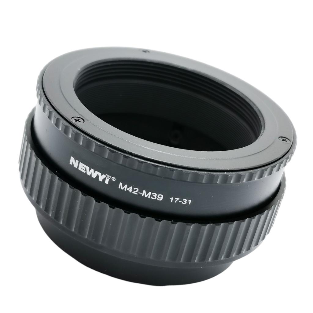 M42-M39 17-31mm Metal Macro Focus Lens Mount Adapter Accessories