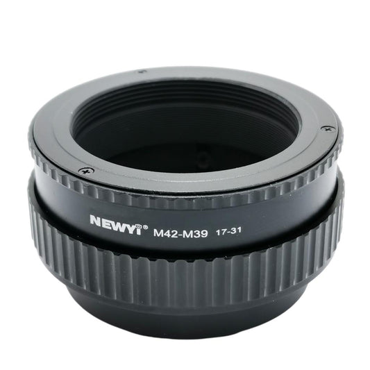 M42-M39 17-31mm Metal Macro Focus Lens Mount Adapter Accessories