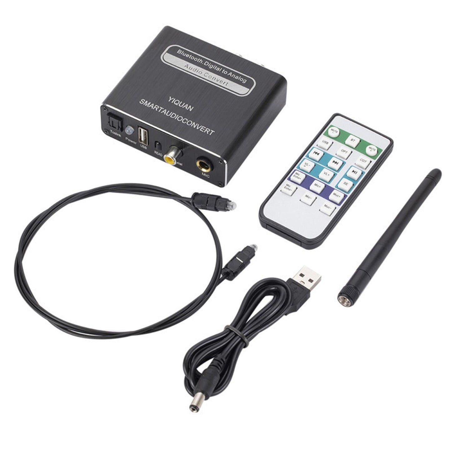 DAC Converter Coaxial U Disk Microphone for Home Theater Active Speakers