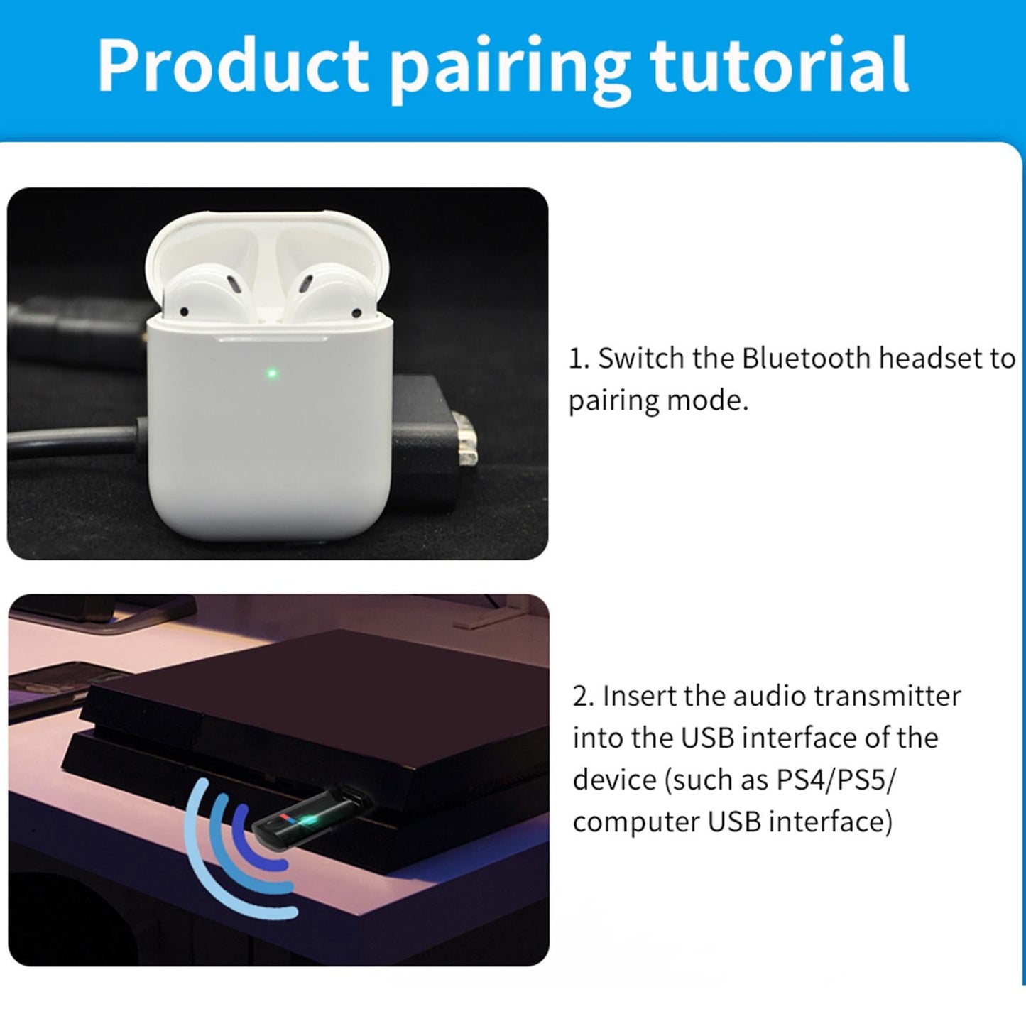 Mini Bluetooth Adapter Dual Mode for Desktop Laptop Support SRC and SNK