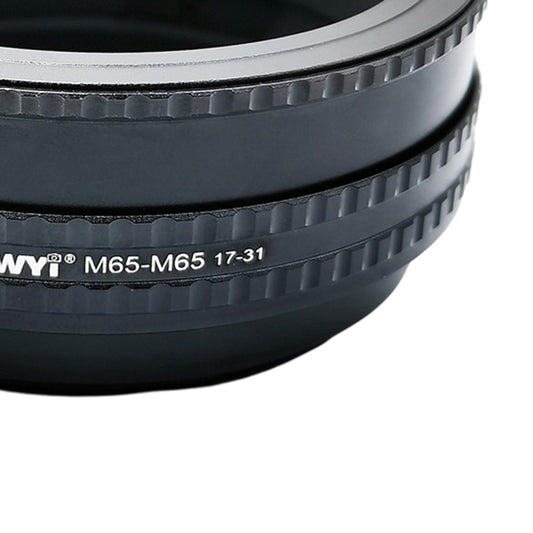 Focusing Helicoid Ring Adapter Aluminium Alloy M65 to M65 Mount Lens 17-31mm