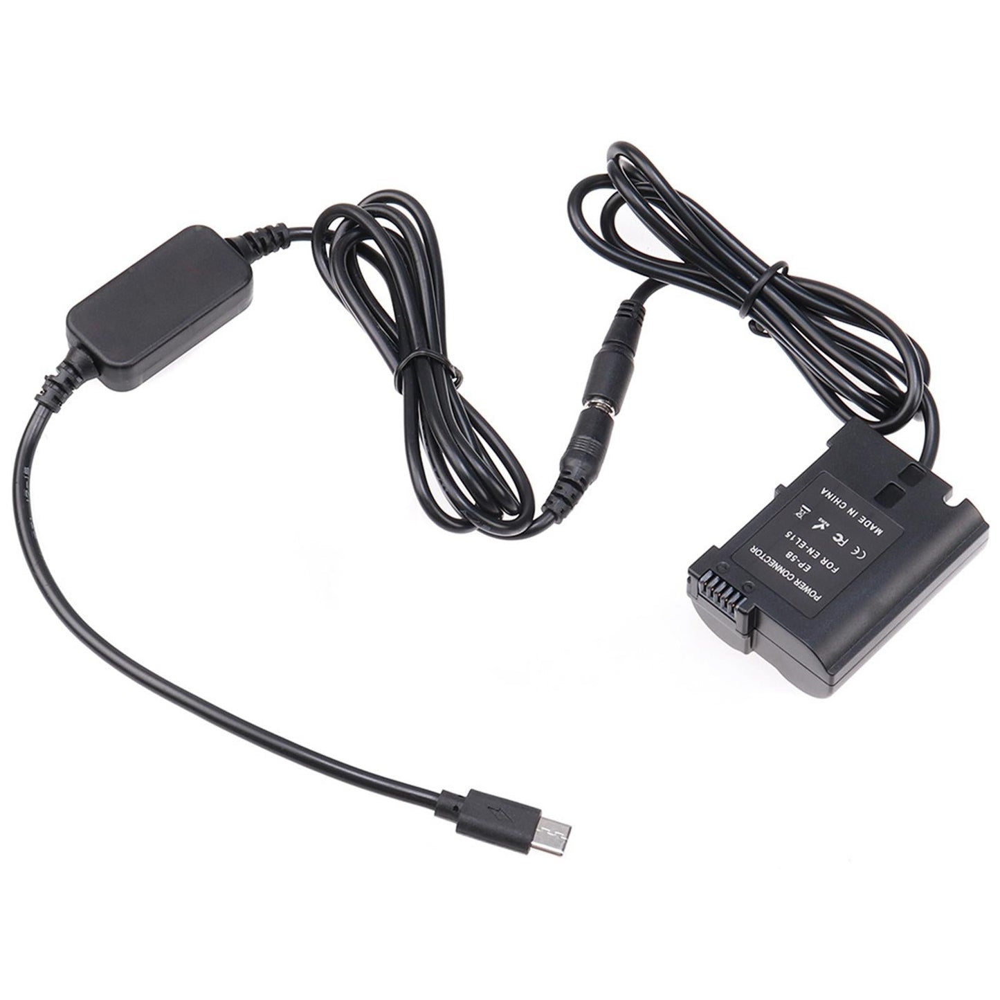 EN-EL15 Dummy Battery DC Power AC Adapter DC Coupler Kit for D810 D750 NJ526