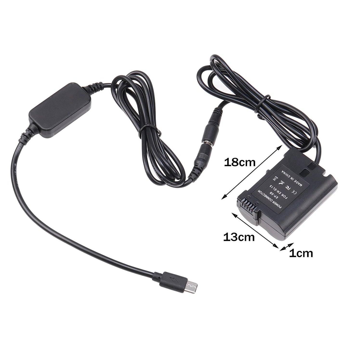 EN-EL15 Dummy Battery DC Power AC Adapter DC Coupler Kit for D810 D750 NJ526