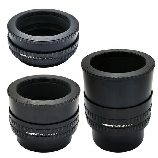 M52 to M42 Focusing Helicoid Ring Adapter for Mount Lens 17-31mm
