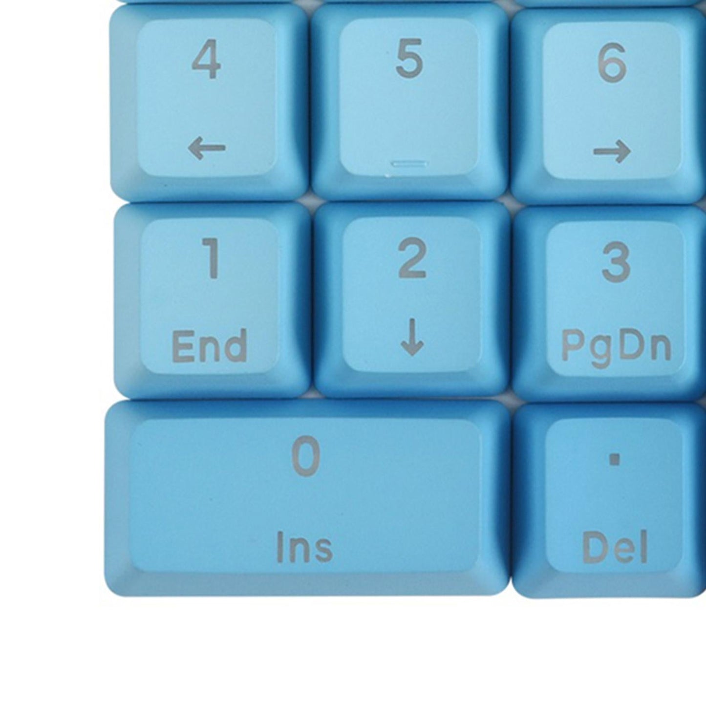 Mechanical Keyboard Numeric Keycaps Layout Dustproof Waterproof Office 21Key for OEM  Gradient Blue
