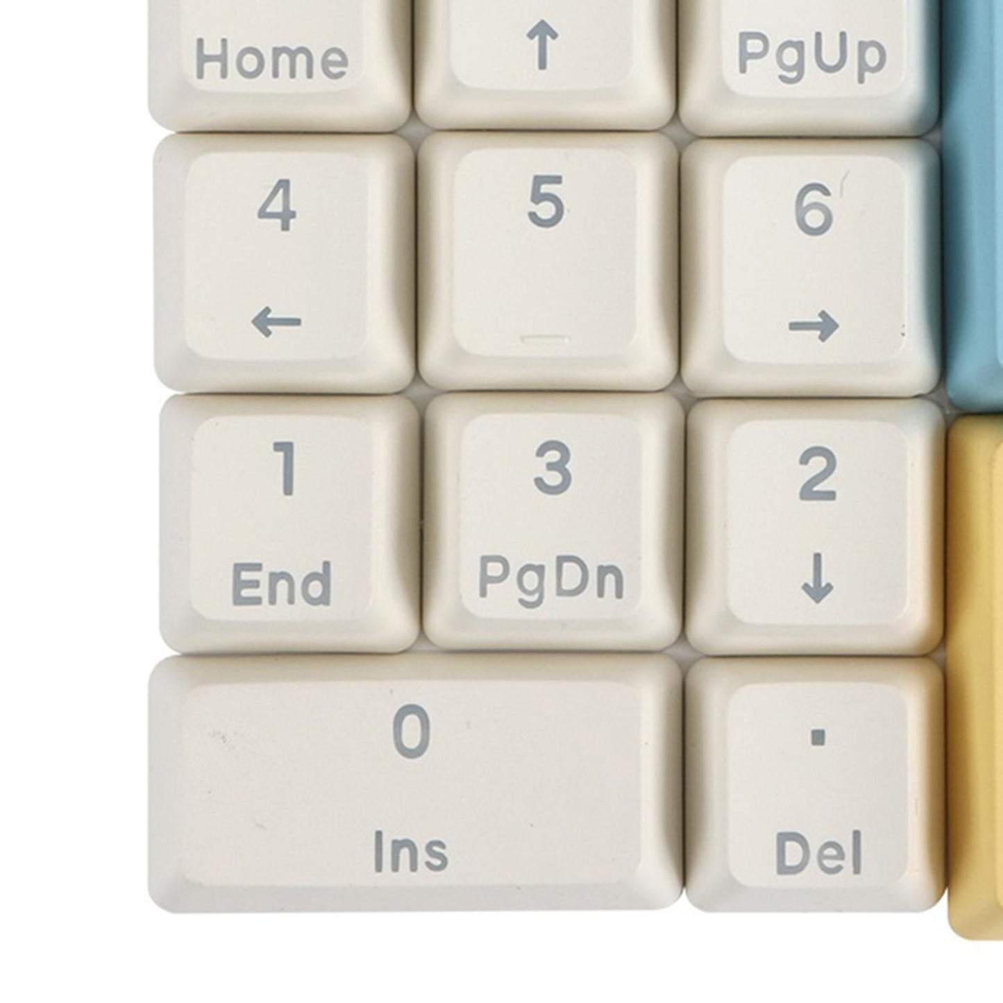 Mechanical Keyboard Numeric Keycaps Layout Dustproof Waterproof Office 21Key for OEM  Colorful Blue