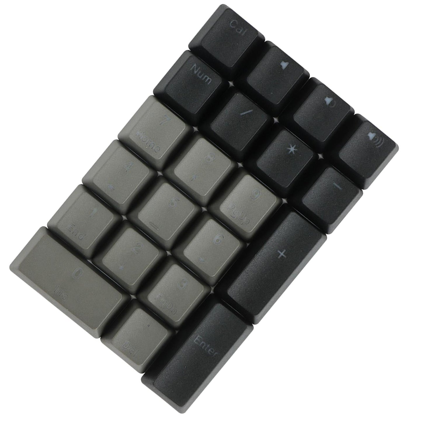 Mechanical Keyboard Numeric Keycaps Layout Dustproof Waterproof Office 21Key for OEM  Gray Black