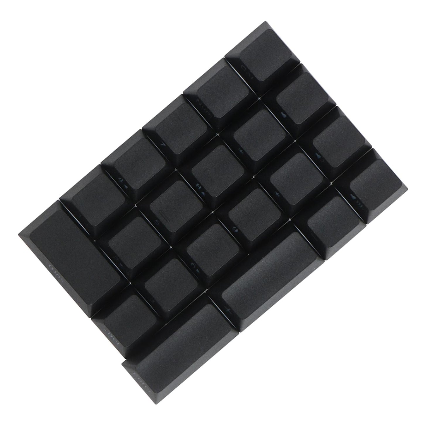 Mechanical Keyboard Numeric Keycaps Layout Dustproof Waterproof Office 21Key for Cherry  Black Side Font
