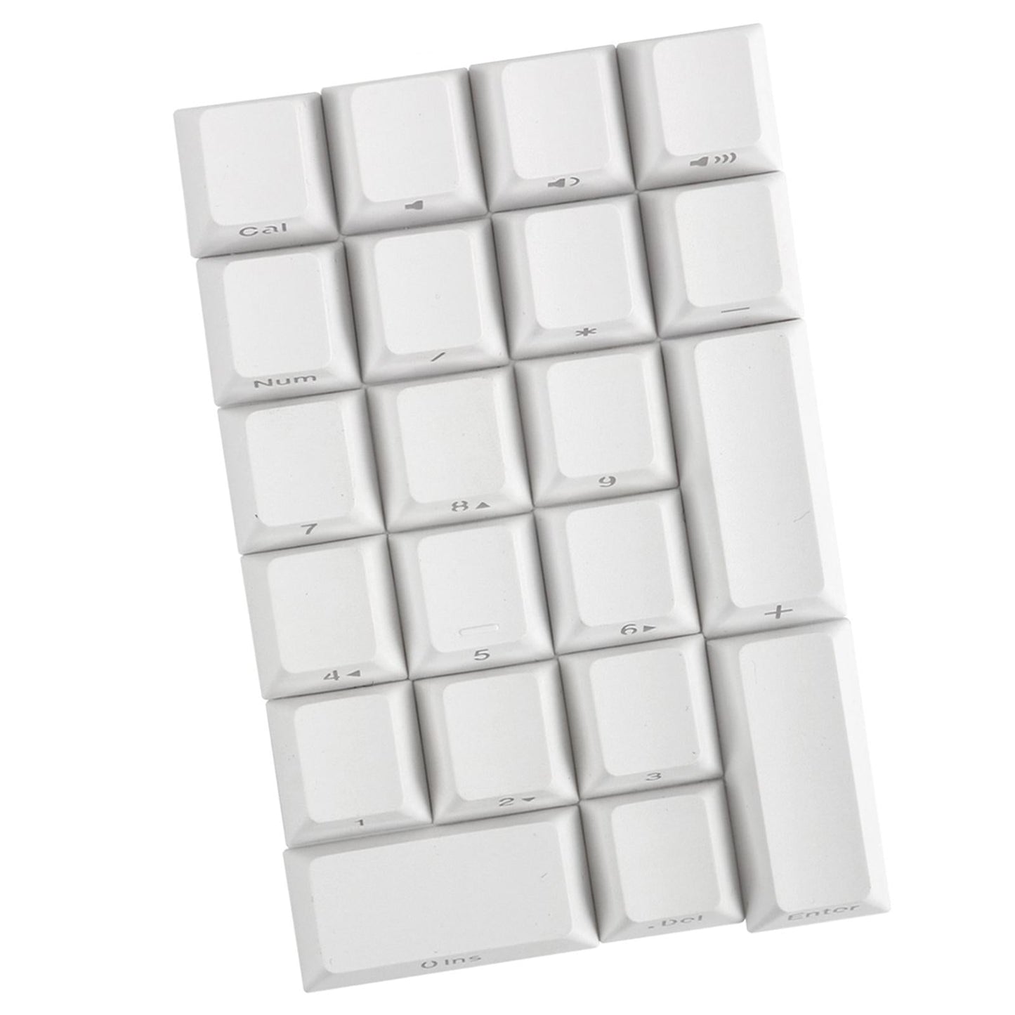 Mechanical Keyboard Numeric Keycaps Layout Dustproof Waterproof Office 21Key for Cherry  White Side Font
