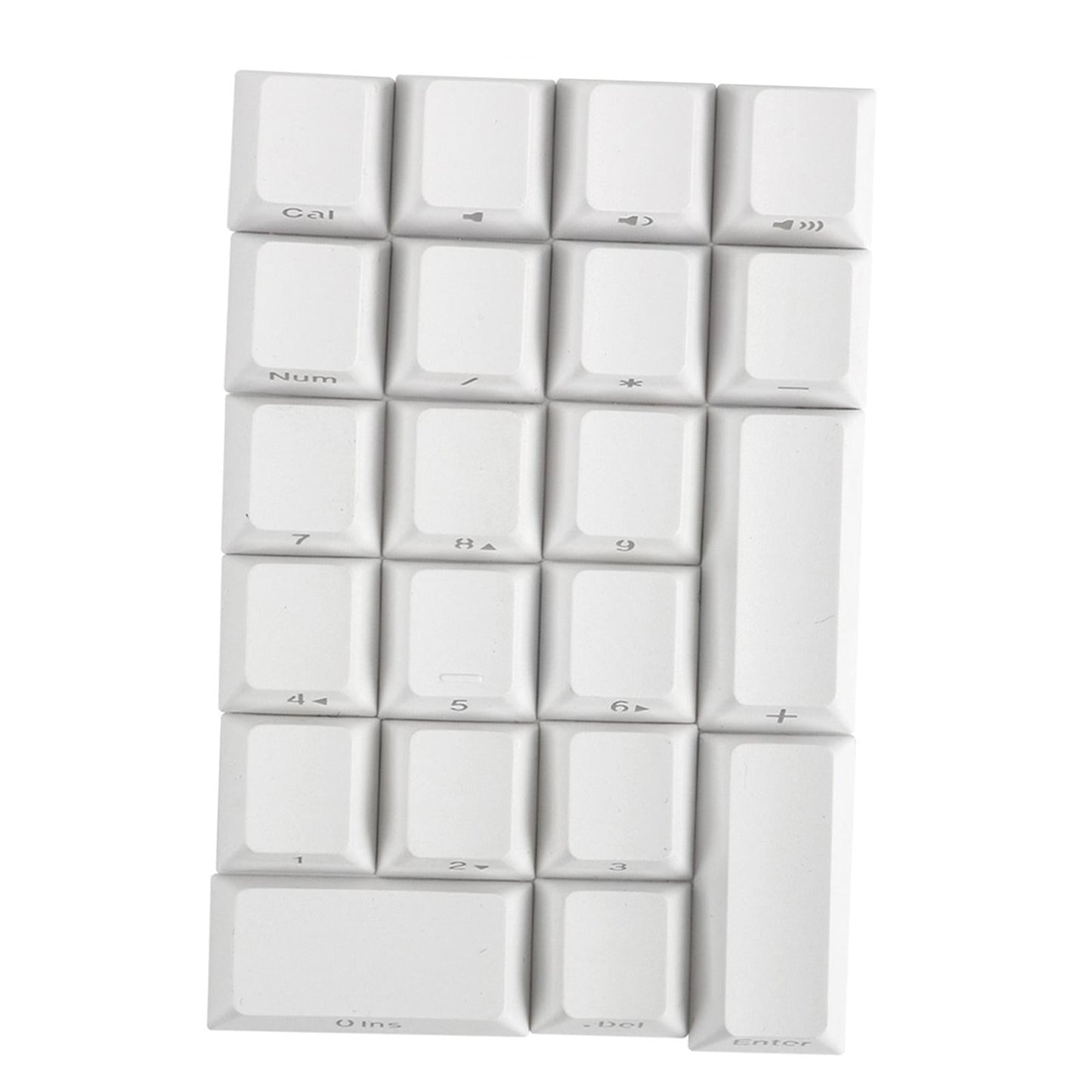 Mechanical Keyboard Numeric Keycaps Layout Dustproof Waterproof Office 21Key for Cherry  White Side Font