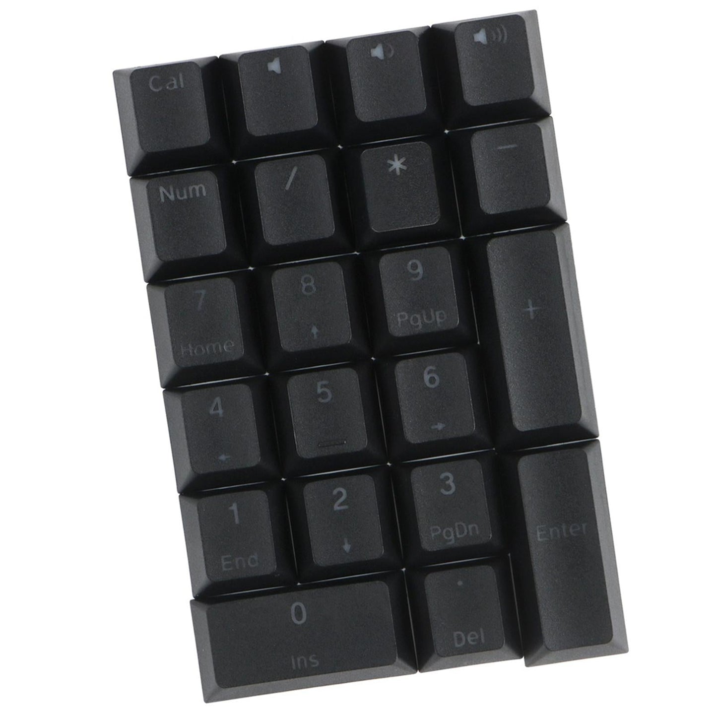 Mechanical Keyboard Numeric Keycaps Layout Dustproof Waterproof Office 21Key for OEM  Black Front Font