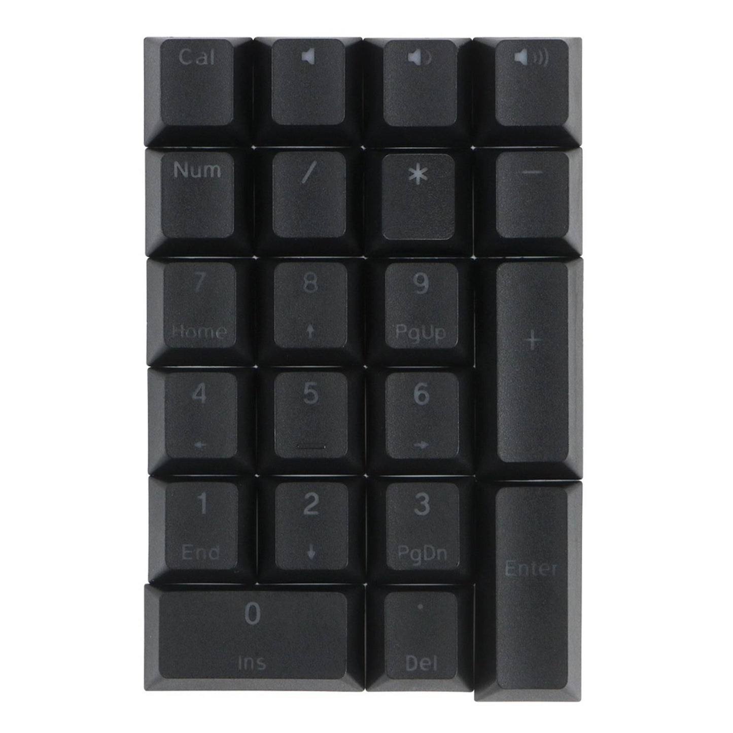 Mechanical Keyboard Numeric Keycaps Layout Dustproof Waterproof Office 21Key for OEM  Black Front Font