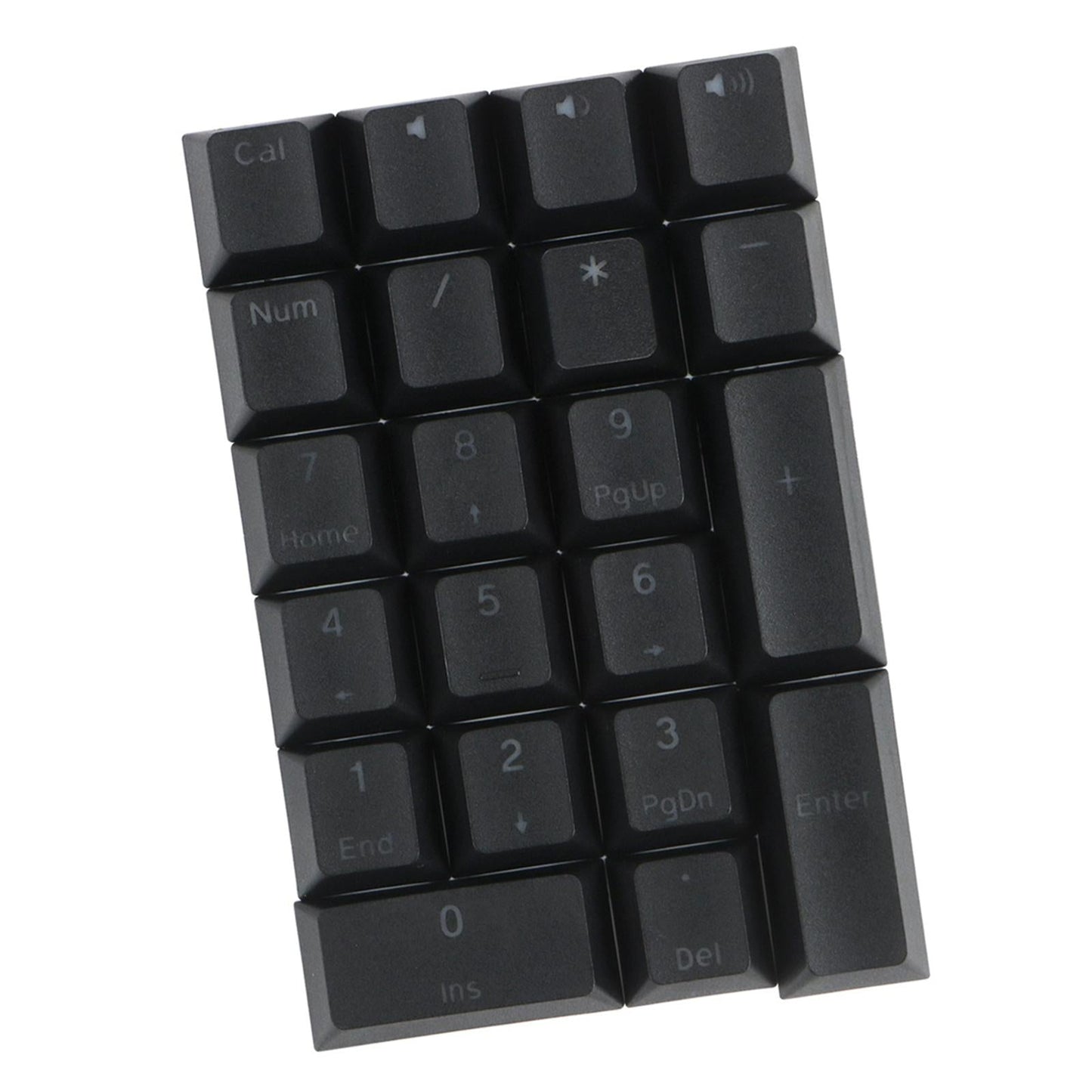 Mechanical Keyboard Numeric Keycaps Layout Dustproof Waterproof Office 21Key for Cherry  Black Front Font