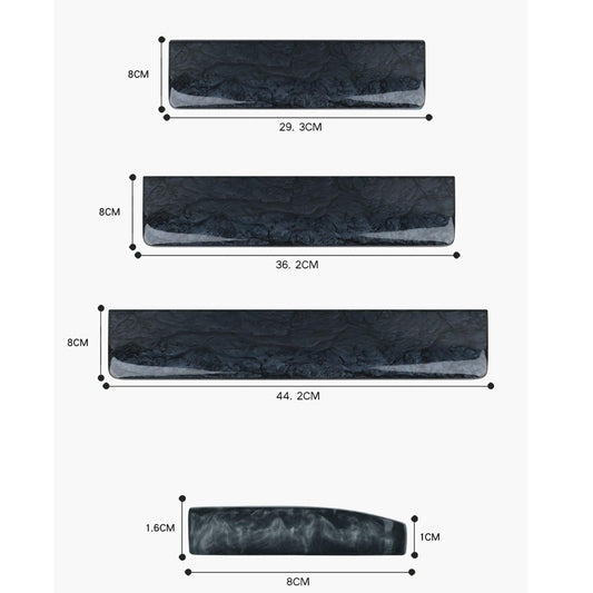 Resin Wrist Rest Pad Non Slip for Gamers Release Wrist Pain  Blue Medium