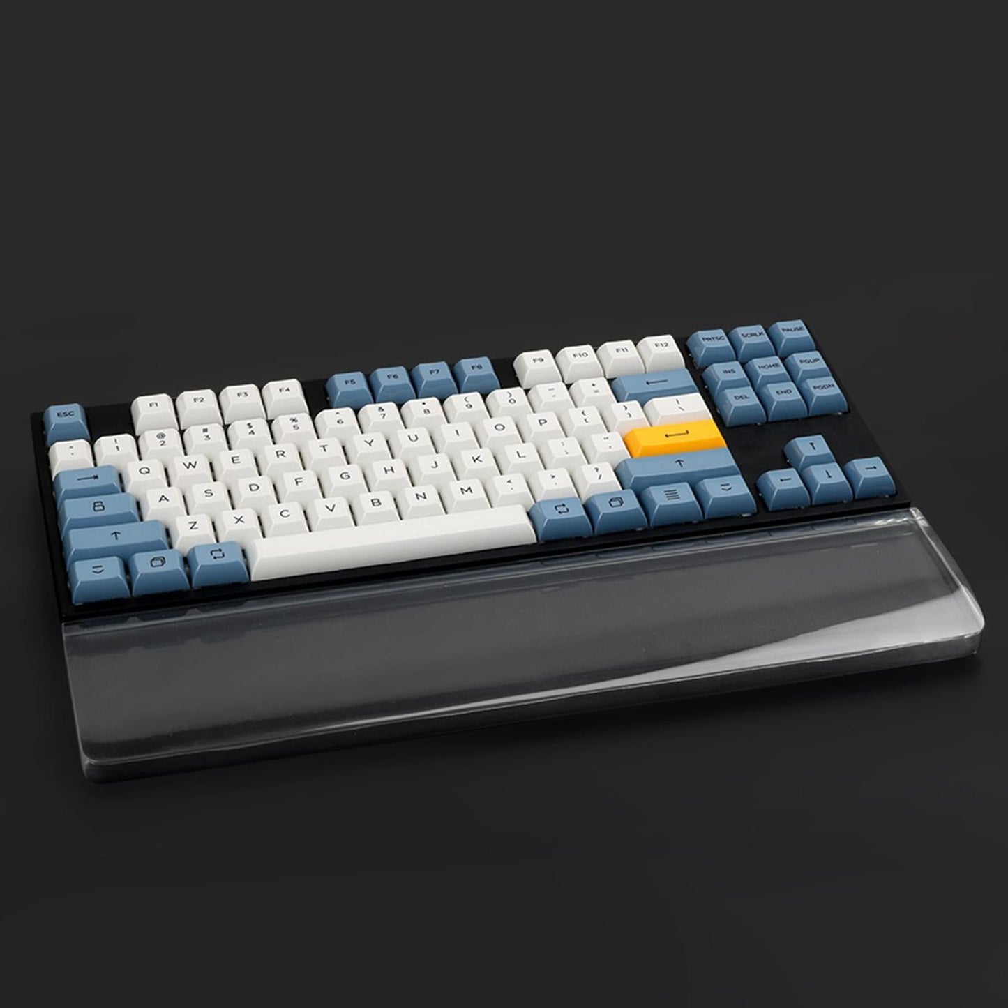 Resin Wrist Rest Pad Non Slip for Gamers Release Wrist Pain  Blue Medium