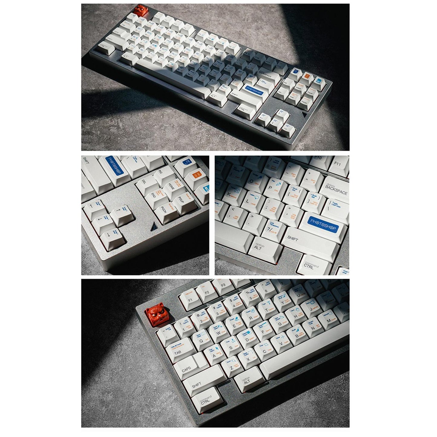 PBT 136 Keys Keycaps Cover for 68 72 87 Gaming Mechanical Keyboard Exquisite
